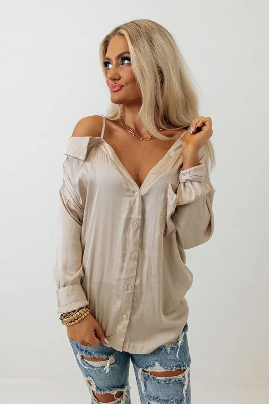 Central Avenue Satin Top sold by Impressions