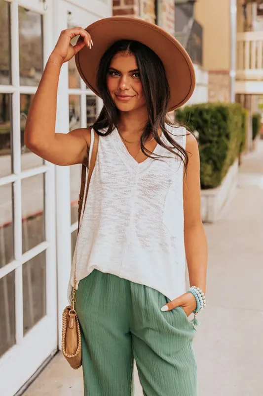 Shoreline Sanctuary Knit Top In Ivory sold by Impressions