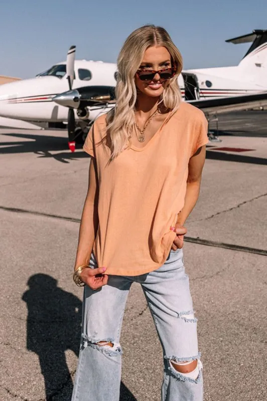 Trading Favors Shift Tee In Orange sold by Impressions