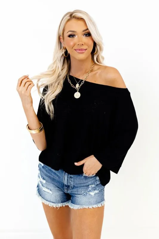 Central Avenue Sweetness Top In Black sold by Impressions