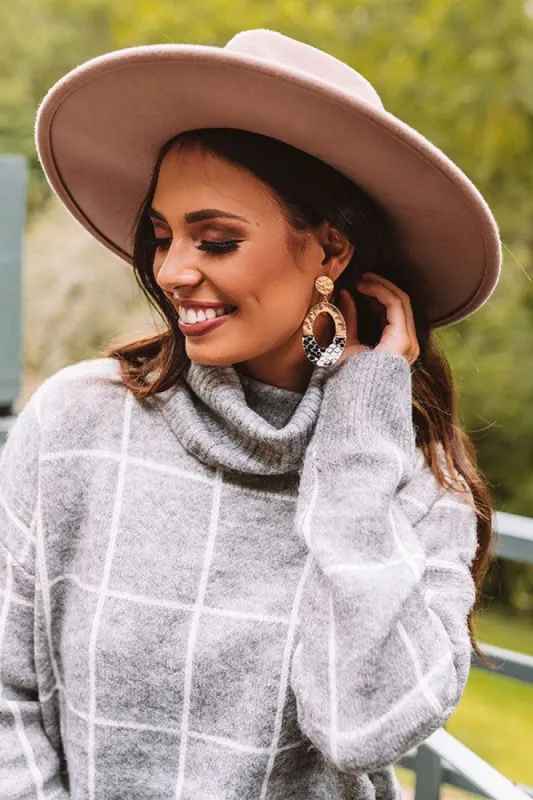 Hollywood Haute Spot Earrings In Snake Print sold by Impressions