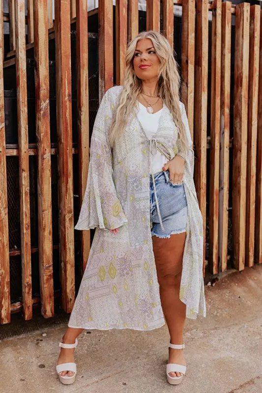 Greek Island Hopping Duster In Seaglass Curves sold by Impressions