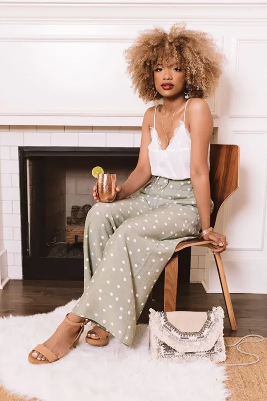 Chardonnay Way Lace Tank In White sold by Impressions