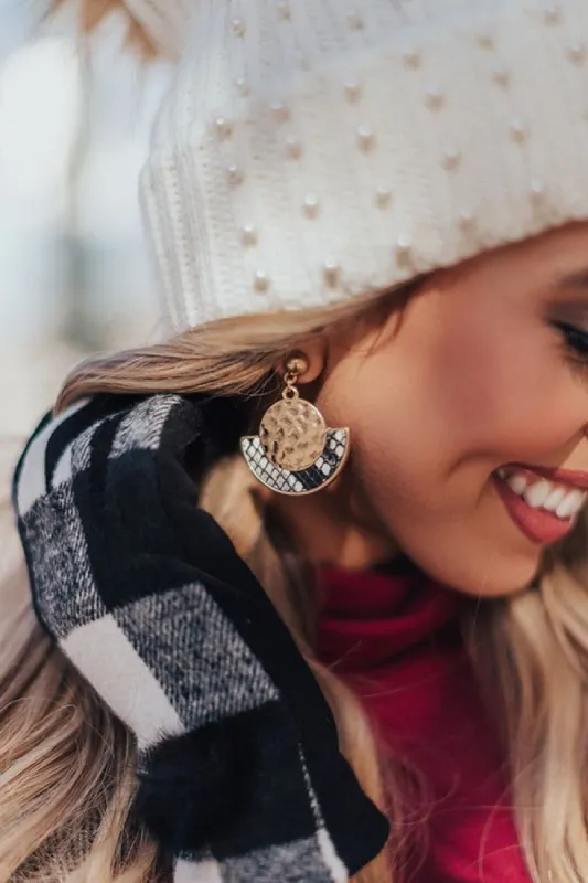 Adorable Details Snake Print Earrings sold by Impressions