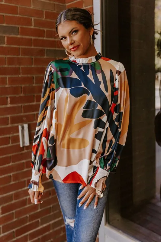 Taking Chances Satin Top sold by Impressions