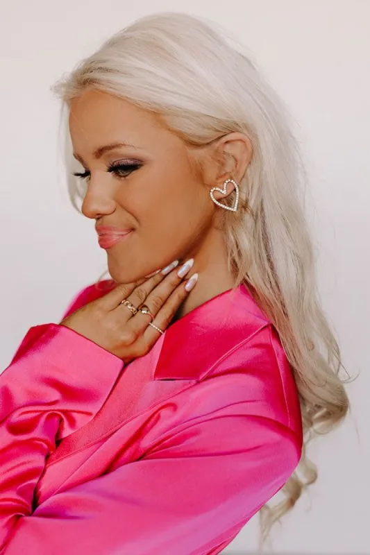 Bliss & Love Earrings in Rhinestone sold by Impressions