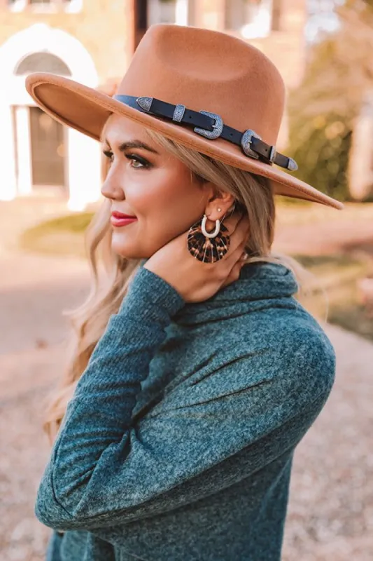 Already Infatuated Leopard Earrings In Brown sold by Impressions