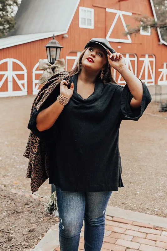 Apple Trail Shift Top In Black Curves sold by Impressions