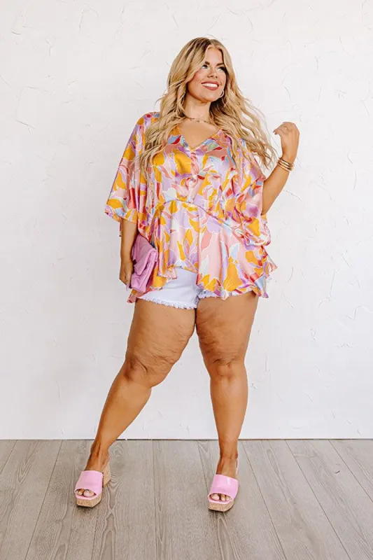 Saw An Angel Satin Top Curves sold by Impressions