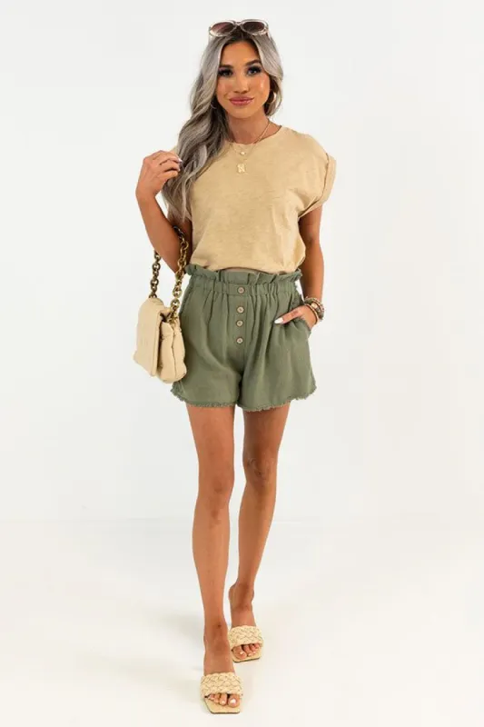 Sunny Garden Linen-Blend Shorts sold by Impressions