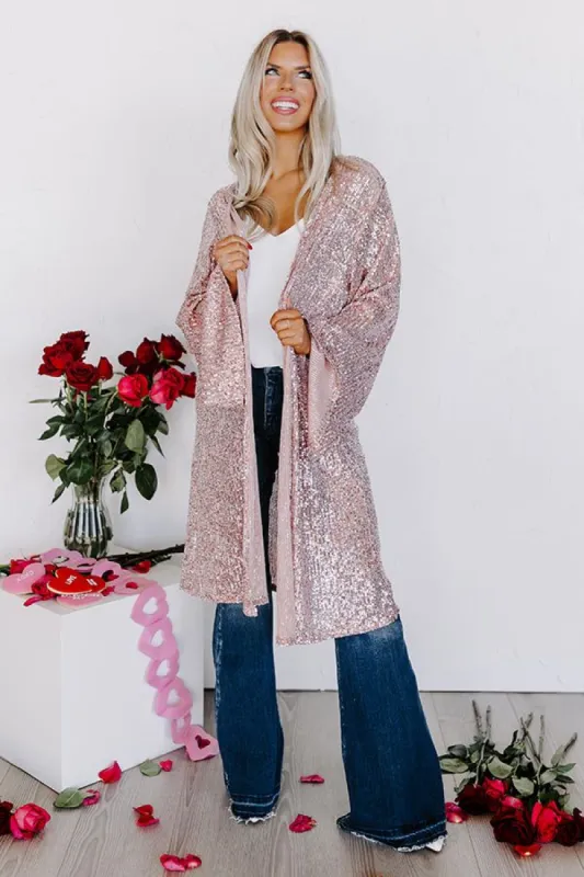 Gorgeous Glisten Sequin Overlay In Pink sold by Impressions