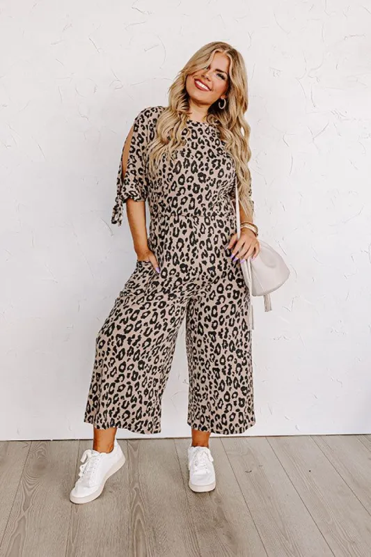 State Of Happiness Leopard Jumpsuit Curves sold by Impressions