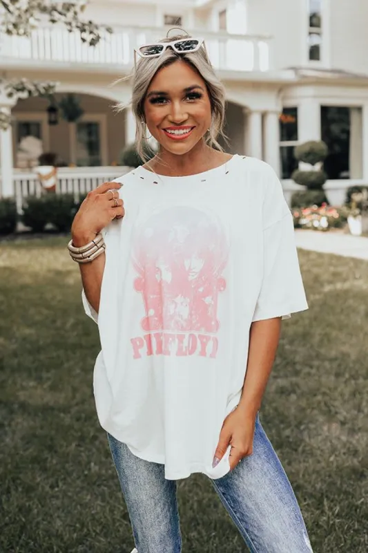 Pink Floyd Portrait Distressed Graphic Tee sold by Impressions