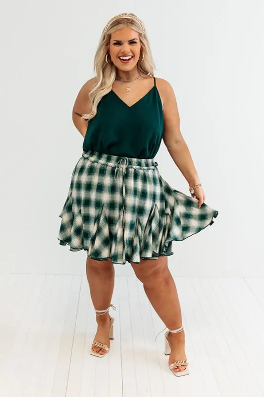 Tour The City Shift Tank in Hunter Green Curves sold by Impressions