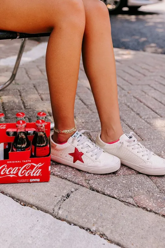 The Brinly Vintage Faux Leather Sneaker in Ivory sold by Impressions