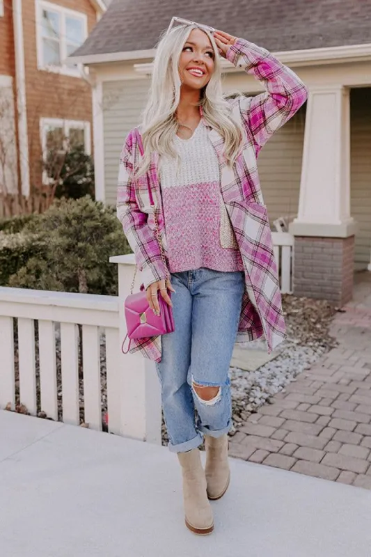 Warm On Up Plaid Jacket sold by Impressions
