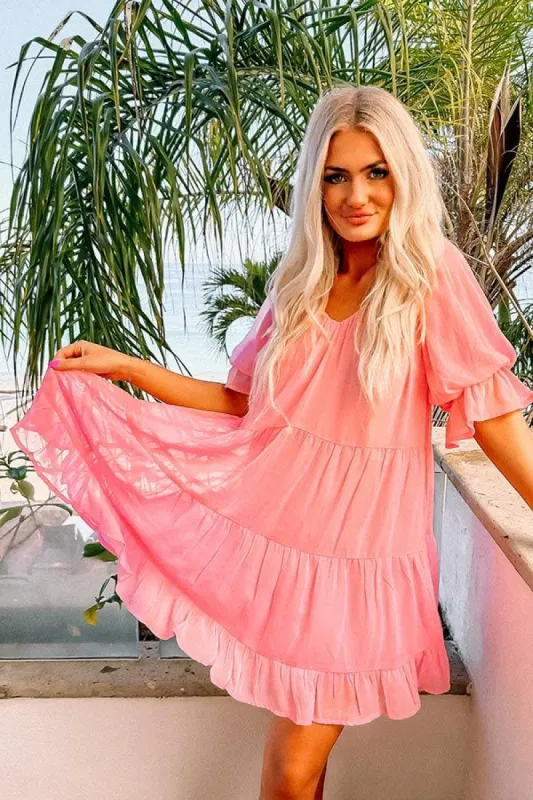 Light Of My Life Shift Dress In Pink sold by Impressions