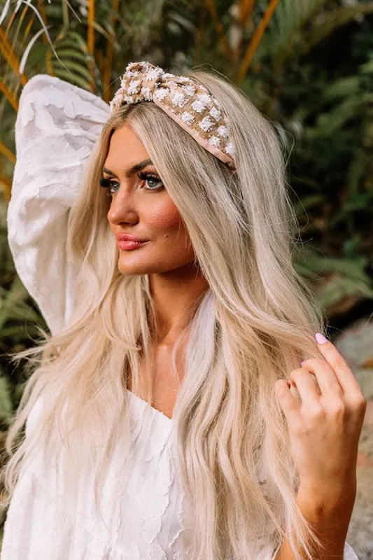 Tropical Waters Raffia Headband In White sold by Impressions