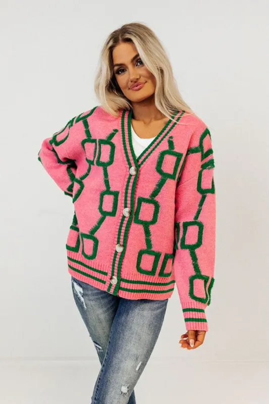 Chilly Morning Cardigan In Pink sold by Impressions