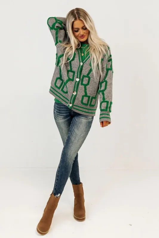 Chilly Morning Cardigan In Grey sold by Impressions