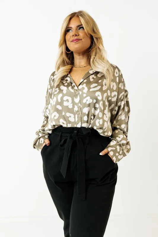 Autumn Chic Leopard Shift Top Curves sold by Impressions