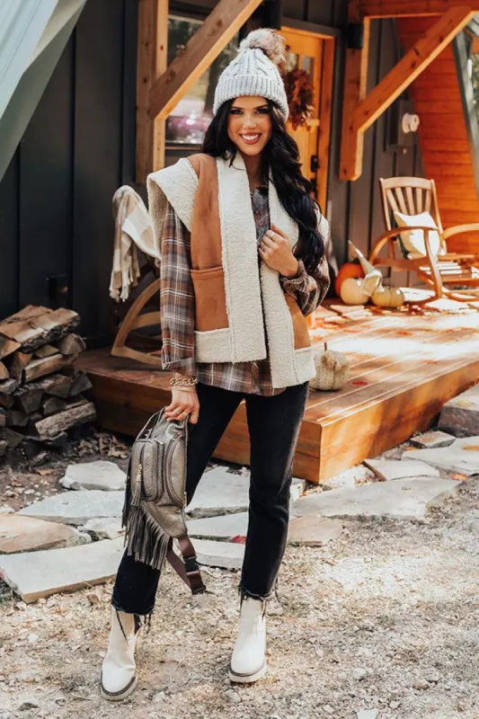 Fireside Talks Faux Suede Vest sold by Impressions