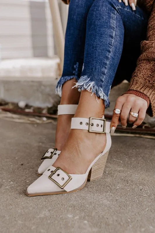 The Mira Faux Leather Heel sold by Impressions