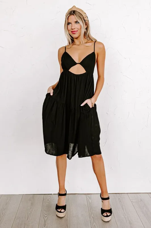 Having A Blast Babydoll Dress In Black sold by Impressions