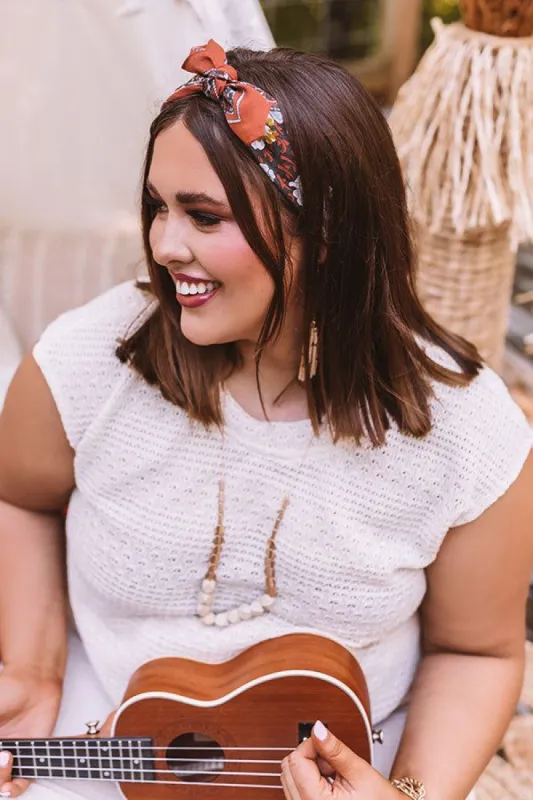 From This Moment On Floral Hair Scarf sold by Impressions