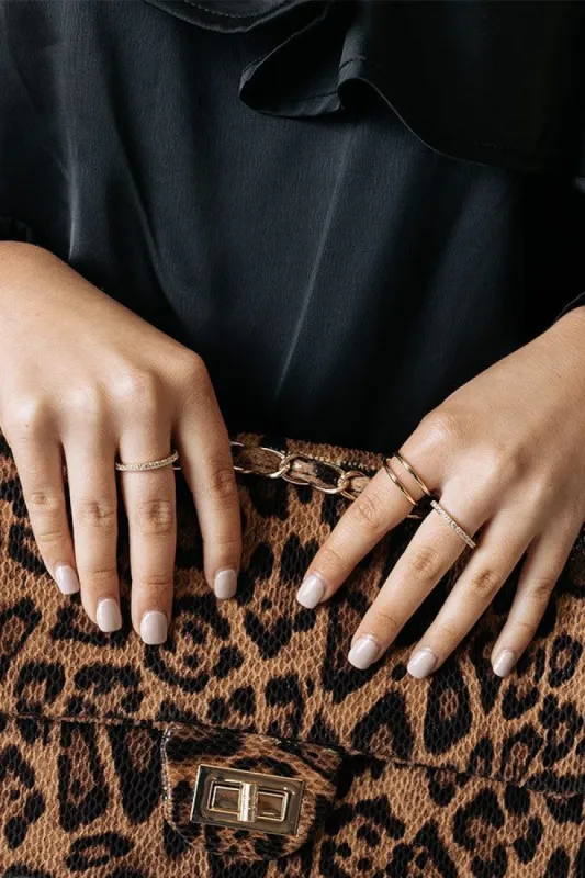 Livy Ring Set Of 3 In Gold sold by Impressions