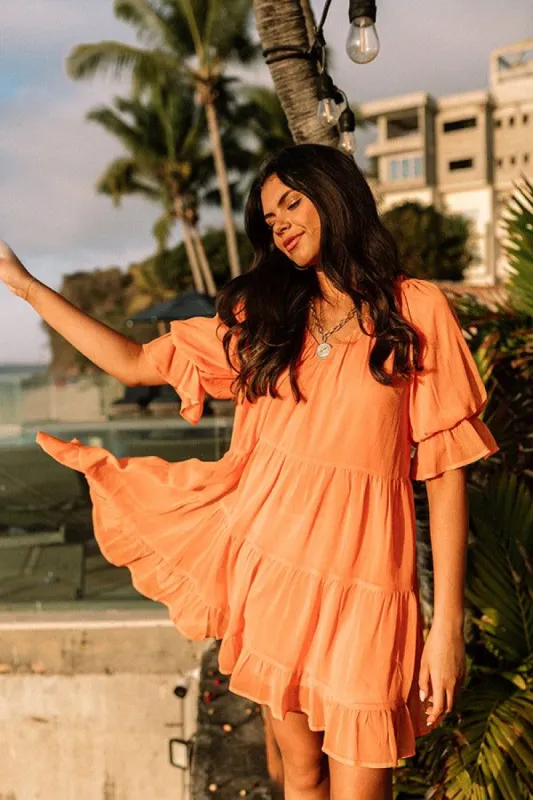Light Of My Life Shift Dress In Orange sold by Impressions