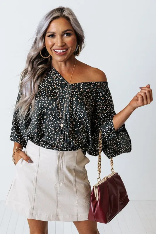 Kind Conversation Polka Dot Shift Top sold by Impressions