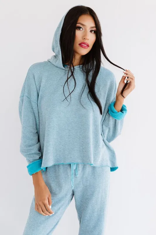 Cozy Called Hoodie In Blue sold by Impressions
