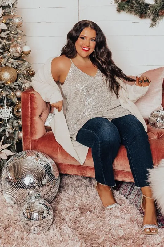 Magical Feeling Sequin Shift Tank In Champagne Curves sold by Impressions