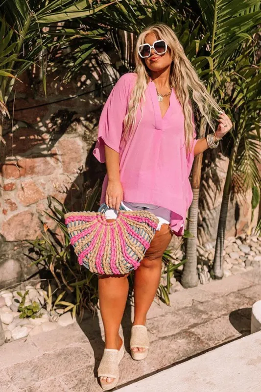 Creating Memories Shift Top In Pink Curves sold by Impressions