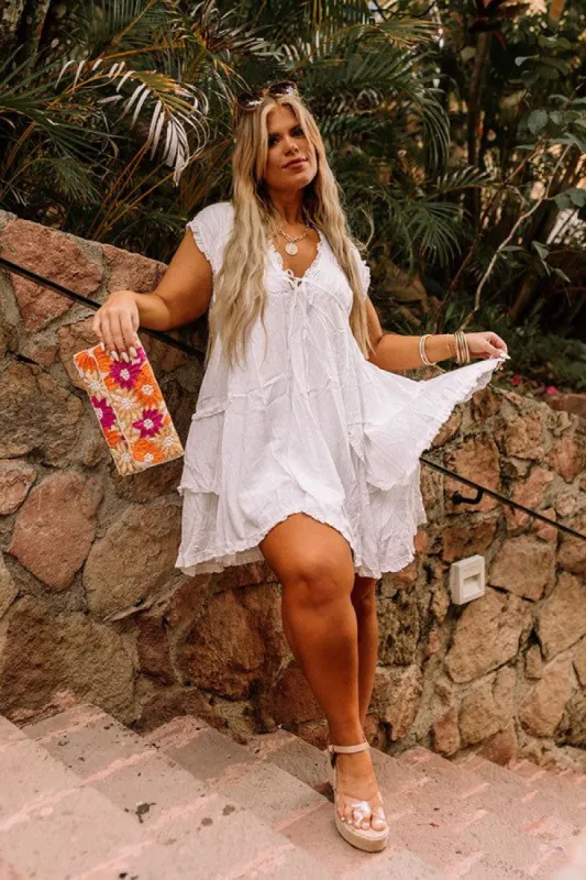 Champagne Cruising Babydoll Dress Curves sold by Impressions