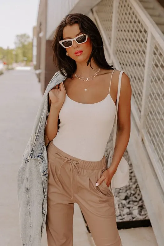 Oh, Snap Crop Top In Cream sold by Impressions