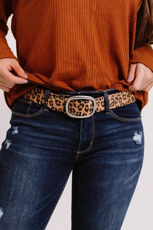The Camille Leopard Belt In Silver sold by Impressions