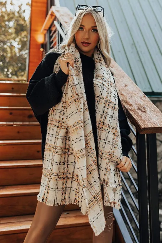 Cozy Cabin Vibes Scarf In Cream sold by Impressions
