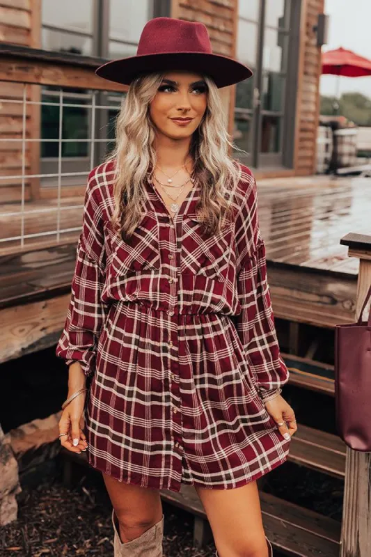 Felt The Chill Plaid Dress sold by Impressions