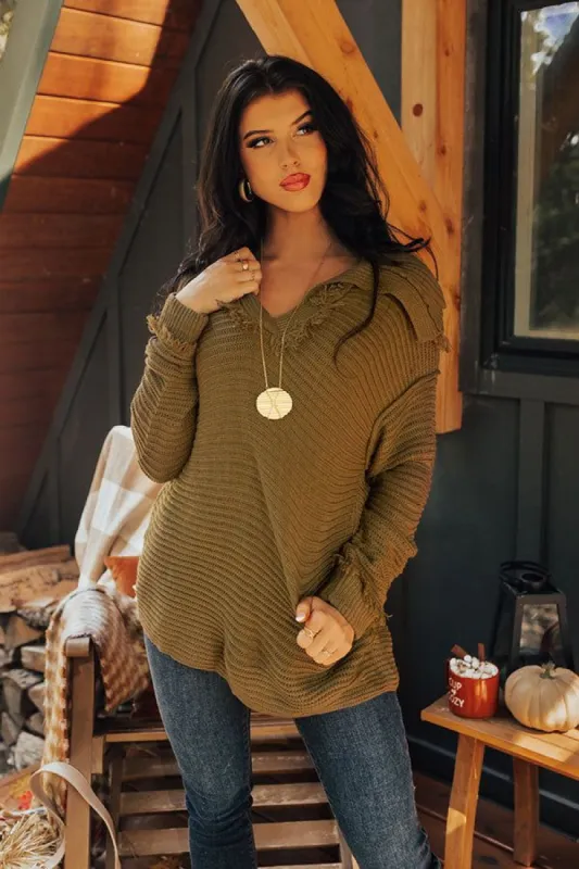 Warm On Up Knit Sweater sold by Impressions