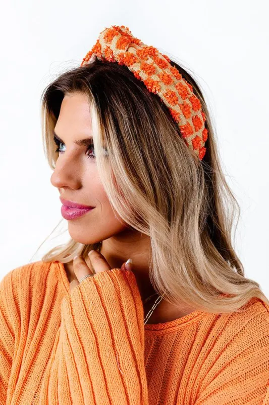 Tropical Waters Raffia Headband In Coral sold by Impressions