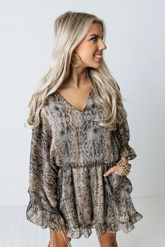 Extra Fabulous Snake Print Romper sold by Impressions