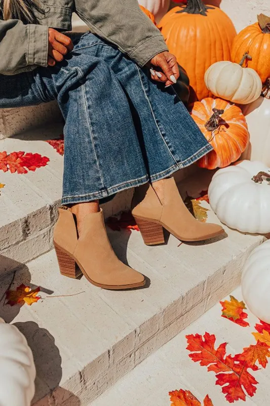 The Destiny Bootie In Taupe sold by Impressions