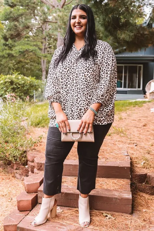 Keeping It Lowkey Leopard Top  Curves sold by Impressions