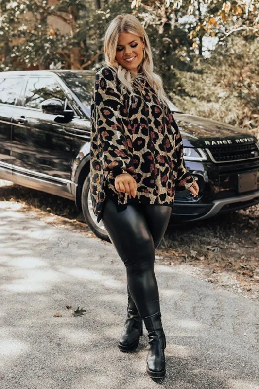 Pleasant Surprise Leopard Sweater Curves sold by Impressions