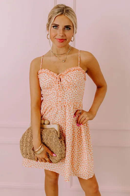 Sweet Darling Floral Babydoll Dress In Peach sold by Impressions