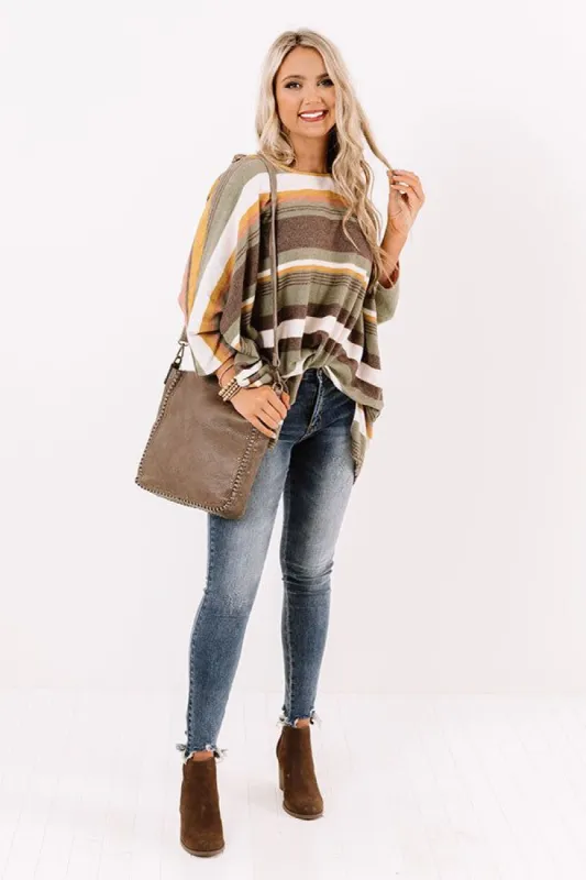 Light Hearted Stripe Shift Top sold by Impressions