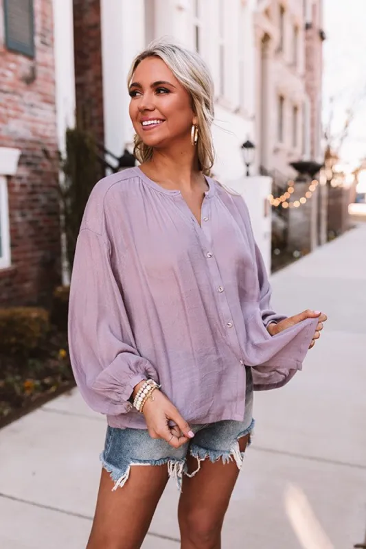 Mind Over Martinis Shift Top in Lavender sold by Impressions