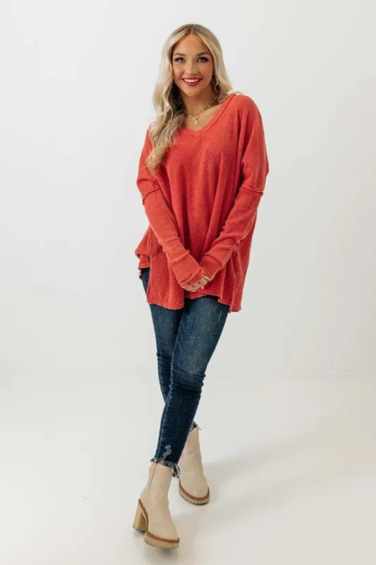 Love Over Lattes Waffle Knit Top sold by Impressions